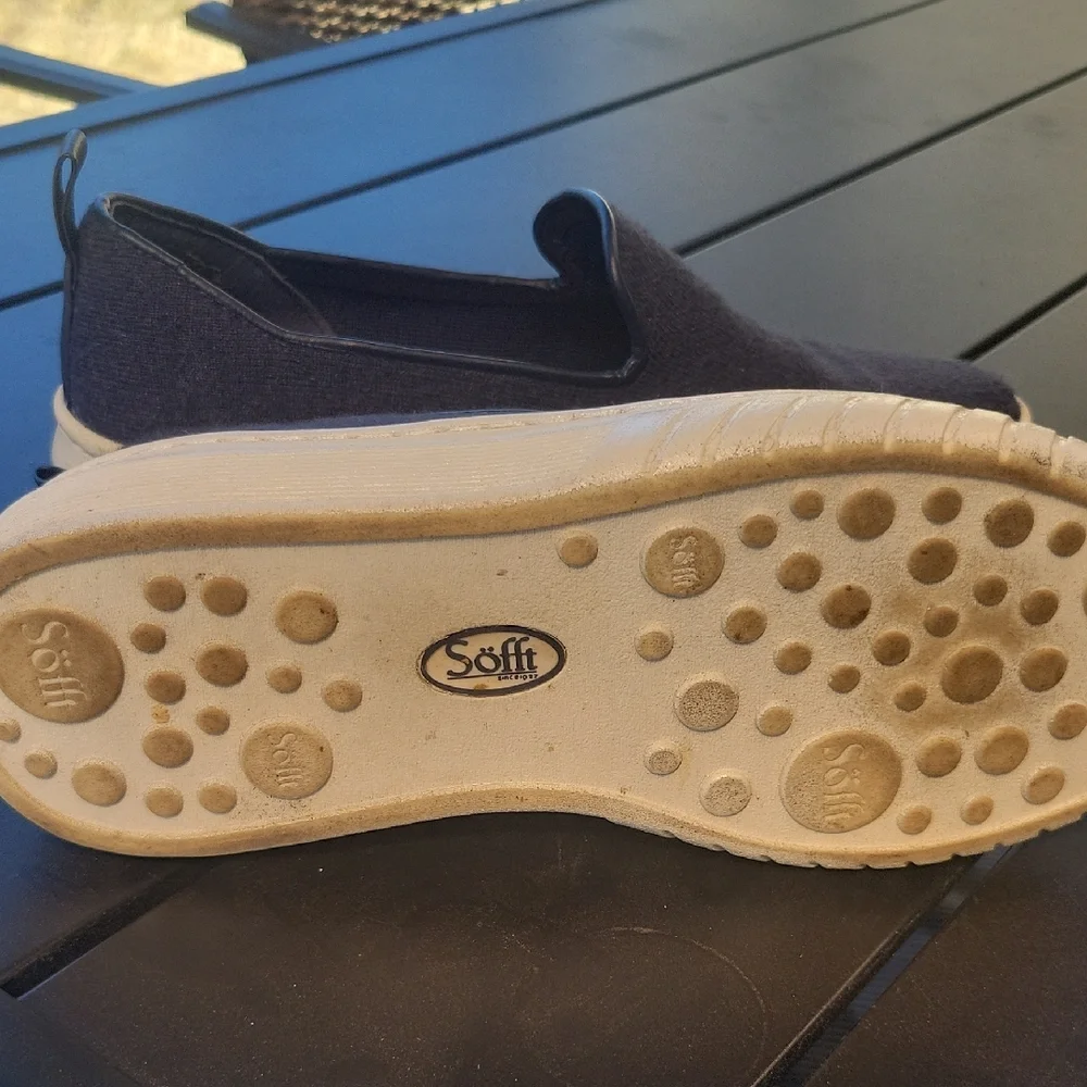 Sofft Women's Navy Slip-On Sneakers - Picture 9 of 10